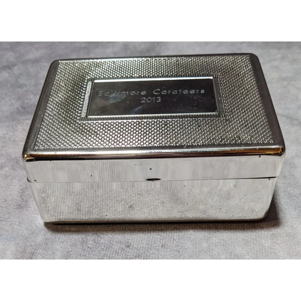 Things Remembered Silver Engraved Trinket Box